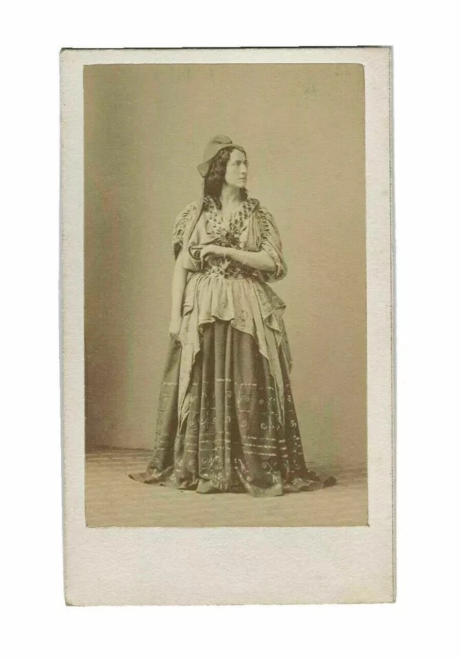 Adelaide Ristori – Italian Stage Actress – Disdéri 1862 CDV Photo - 6