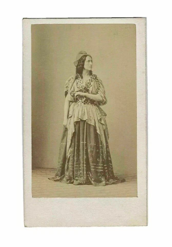 Adelaide Ristori – Italian Stage Actress – Disdéri 1862 CDV Photo - 8