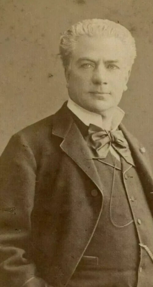 1897 NADAR Portrait - Cabinet Card Photograph Vintage Signed - 2