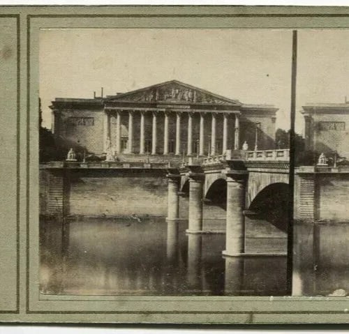 1860 Legislature Paris Landscape - Vintage Stereoview Photograph Albumen - 2