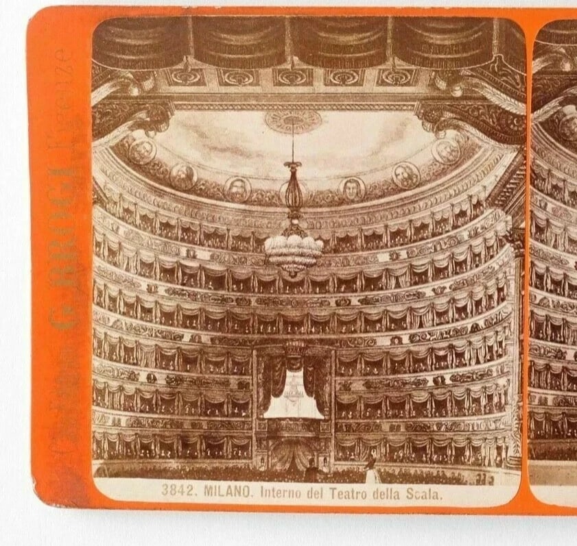 G.BROGI - Milano, Italy c. 1880 Vintage Stereoview Photograph x4 - 5
