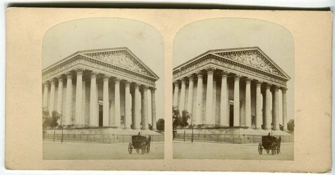 Vintage Stereoview - Paris Views, Albumen c. 1860 x18 - 10