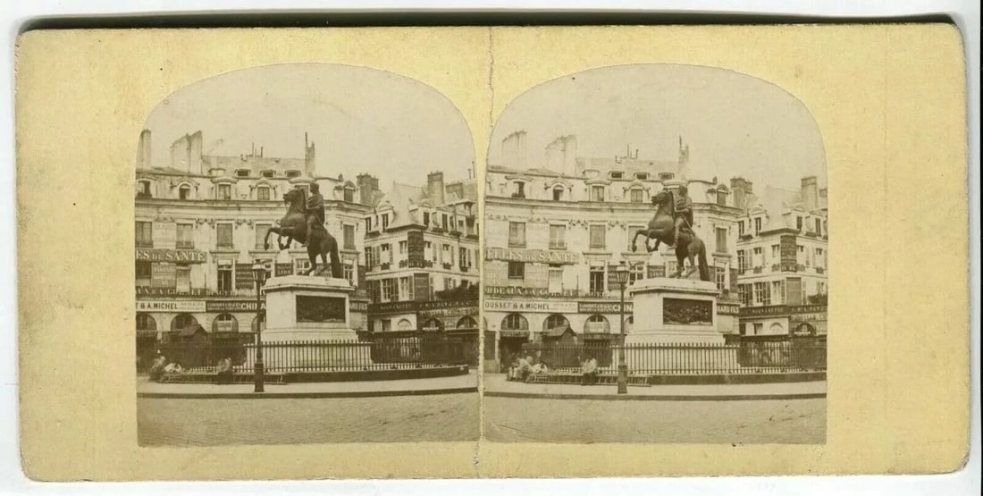 Vintage Stereoview - Paris Views, Albumen c. 1860 x18 - 14
