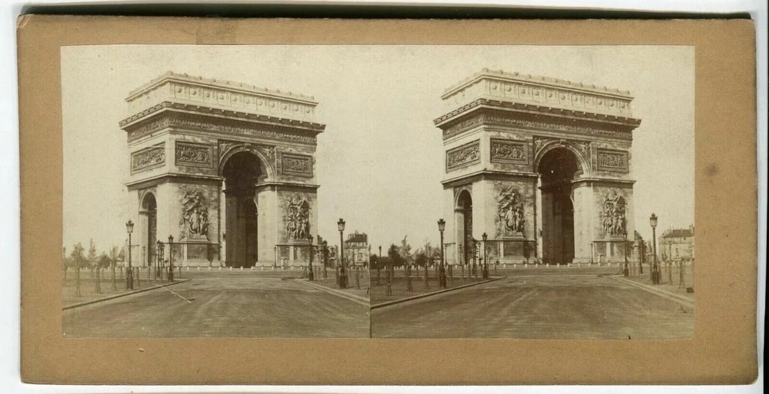 Vintage Stereoview - Paris Views, Albumen c. 1860 x18 - 17