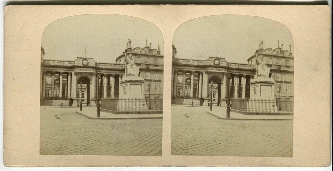 Vintage Stereoview - Paris Views, Albumen c. 1860 x18 - 7