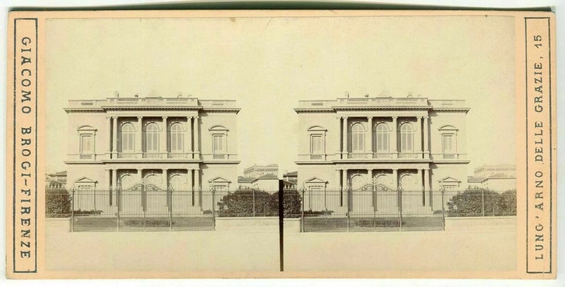 Stereoview - Giacomo BROGI - Florence Views c. 1870 Vintage x11 - 7