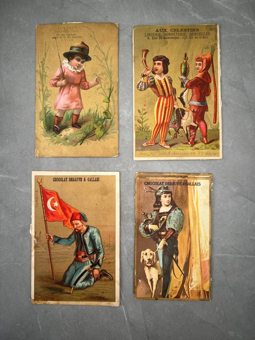 Set of 10 Antique Trade Cards - 19th Century Advertising Ephemera - 2
