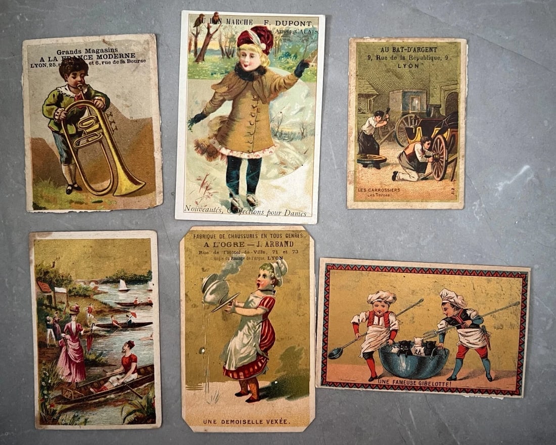 Set of 10 Antique Trade Cards - 19th Century Advertising Ephemera - 4