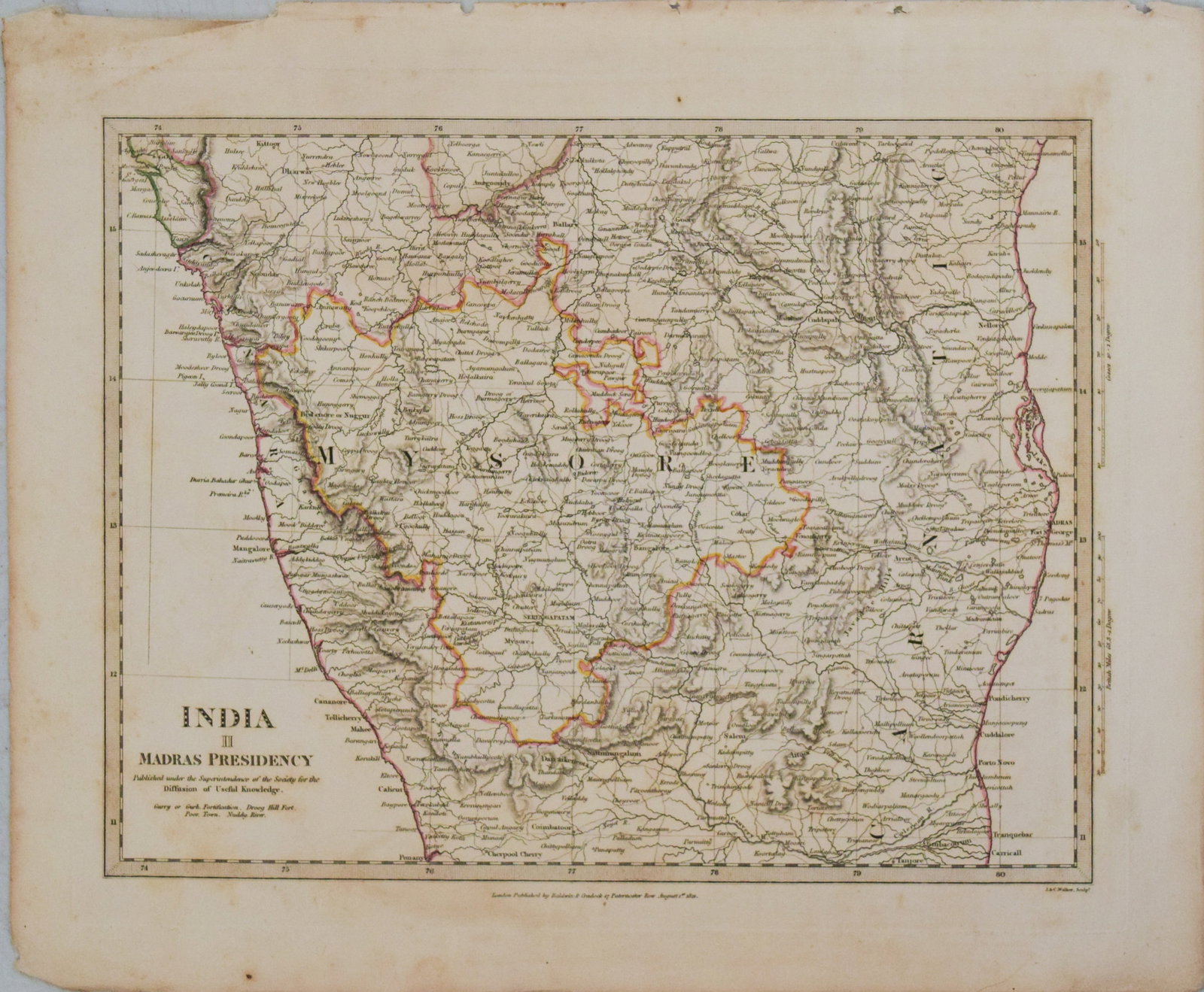 1831 SDUK Map of SouthCentral India -- India II Madras Presidency: Title:1831 SDUK Map of SouthCentral India -- India II Madras Presidency,li>Cartographer:SDUK Year/Place:1831, London Map Dimension (in.):10.2 X 13.2 in. Description:This is an excellent map of