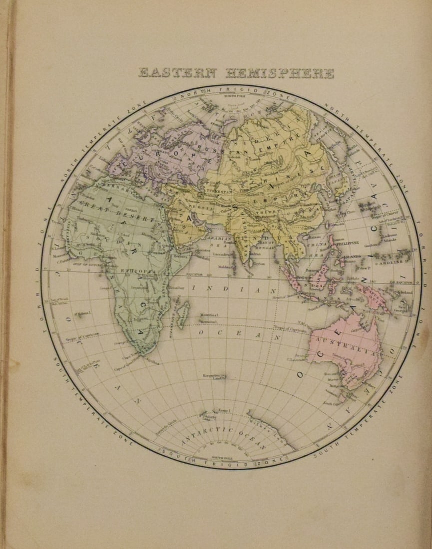 1891 Mitchell Map of the Eastern Hemisphere -- Eastern Hemisphere (1 of 1)