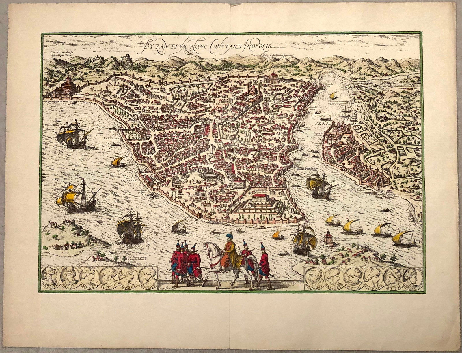1588 but 19th century Braun and Hogenberg View of Istanbul -- Byzantium nunc Constantinopolis (1 of 1)