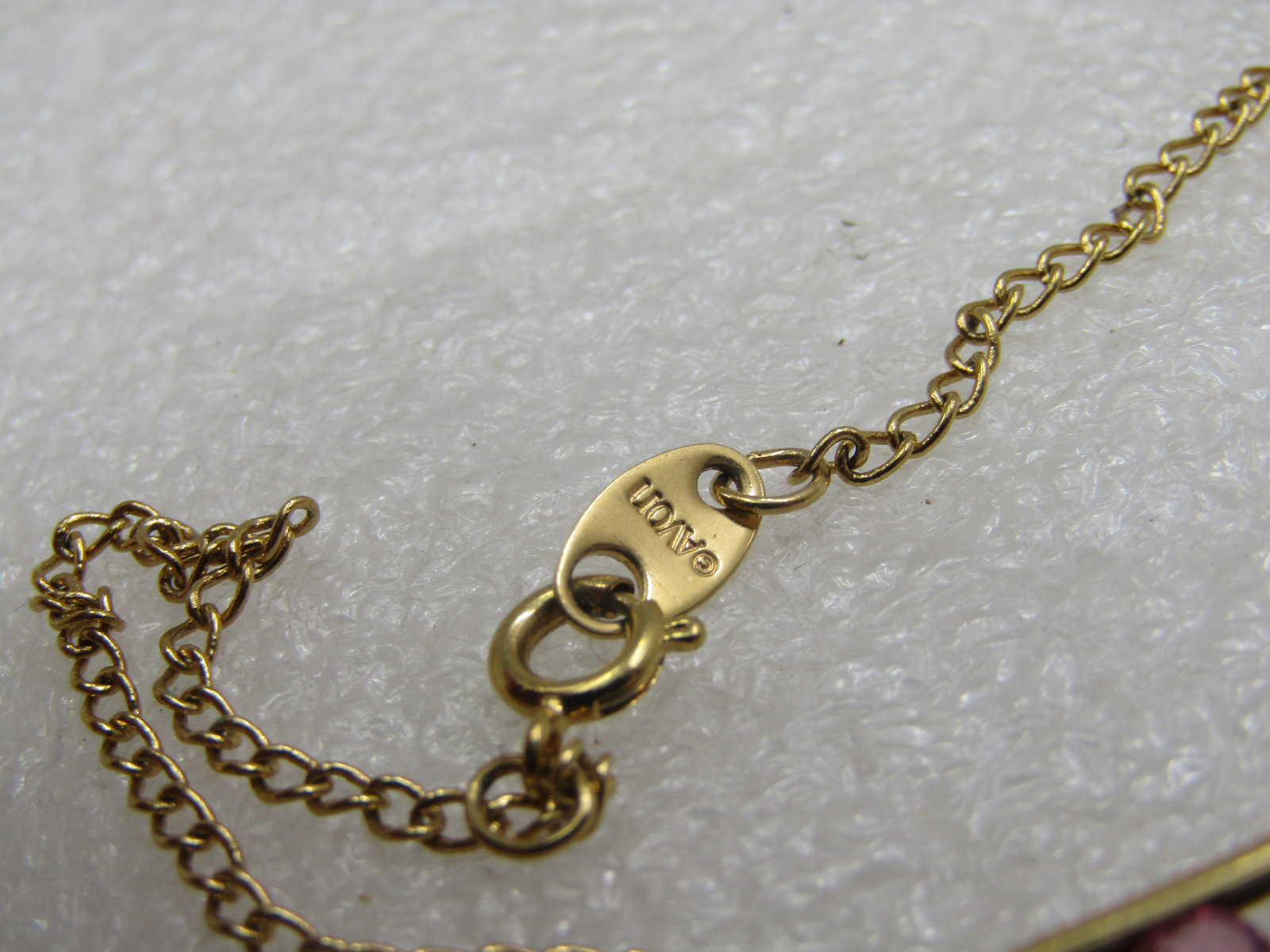 Vintage Gold Tone Floating CZ Anklet/Bracelet 8.75" Avon - 4