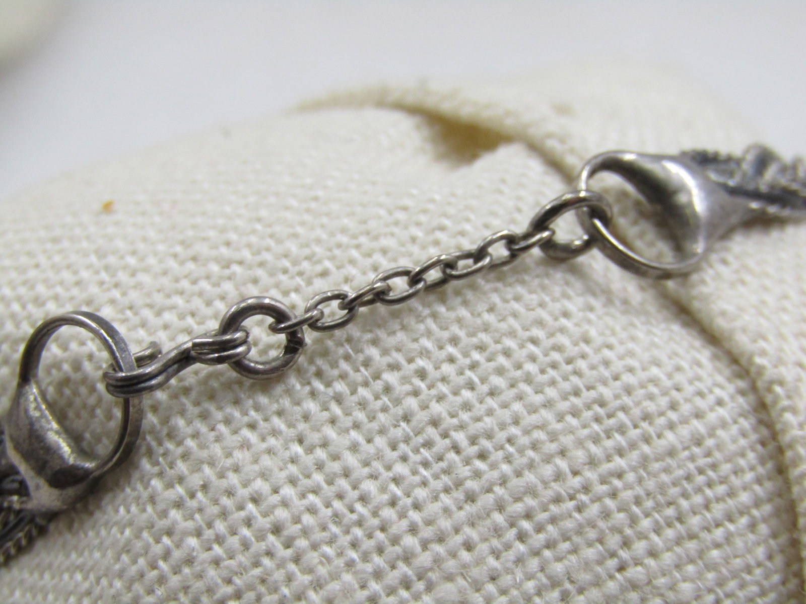 Vintage Silver Plated Braided Cuff Bracelet, with Hook Clasp. - 4