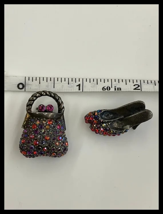 Estate AB Rhinestone Pins - 4
