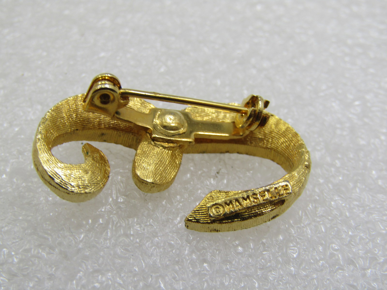Vintage Iniital E Brooch, 1960's-1970's, 1-1/8" - 5