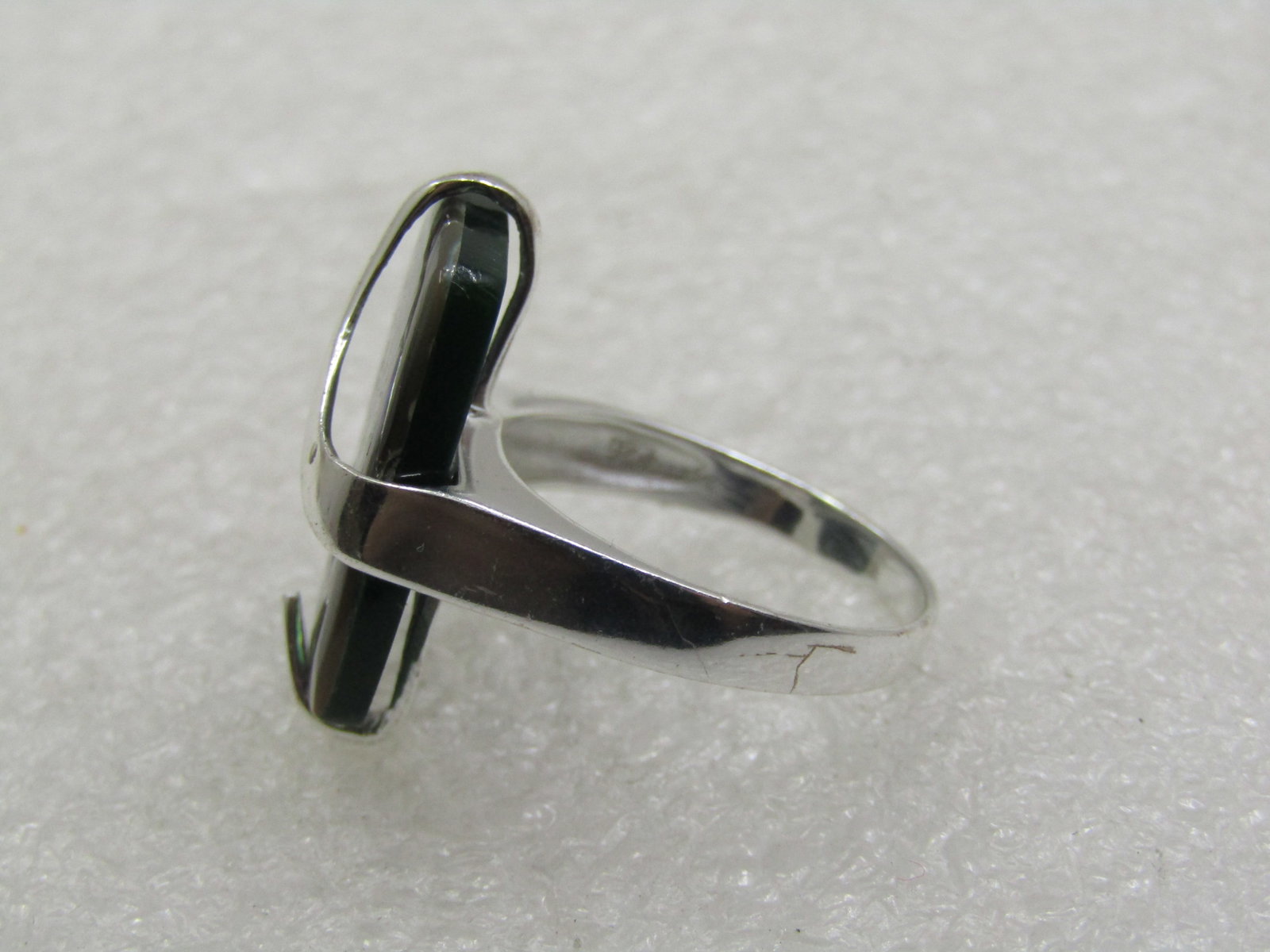 Sterling Silver Paua Shell Mod Wrapped Ring, Sz. 8.5 - 6
