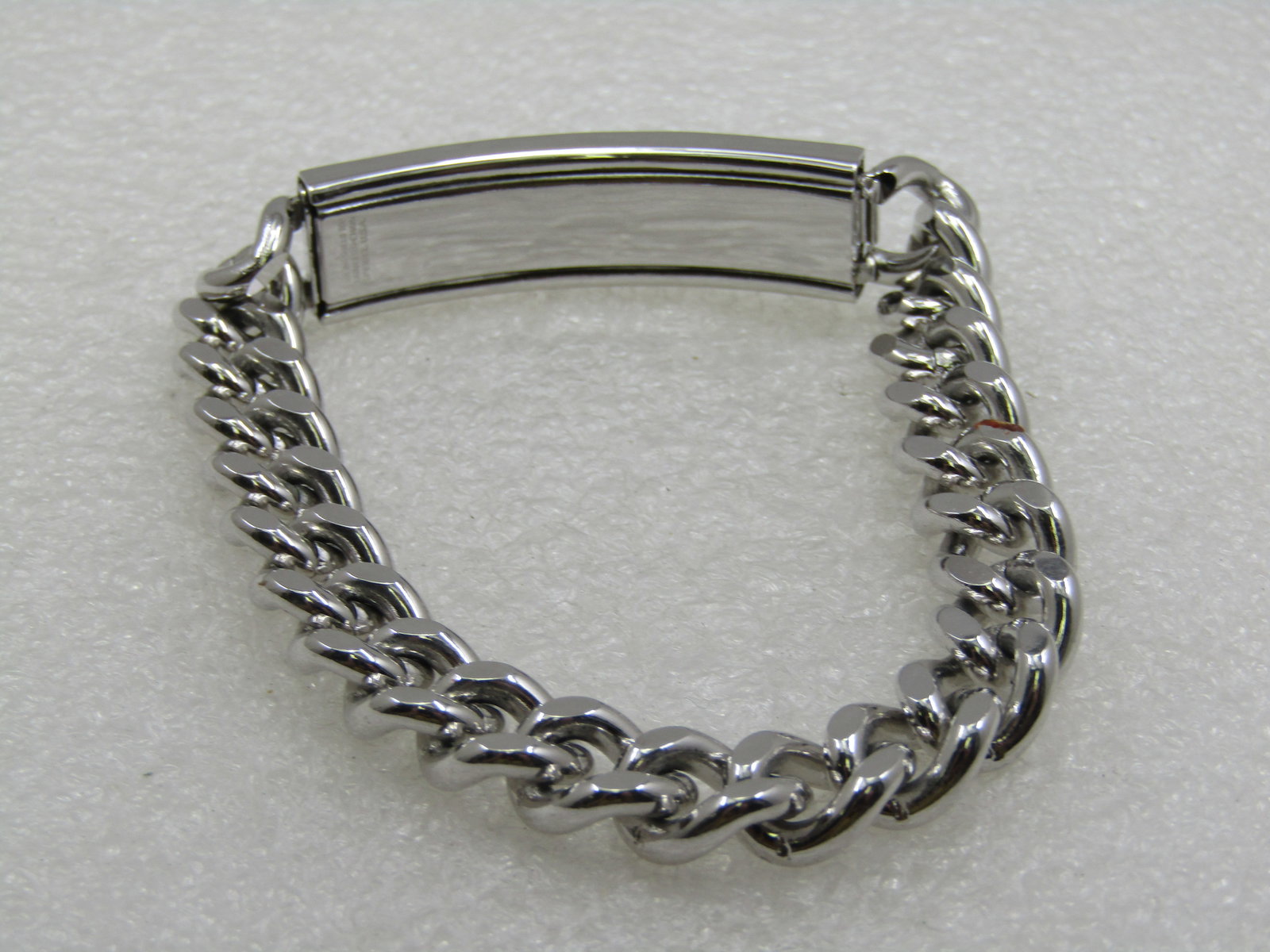 Sterling & Stainless Steel Engraved DAN Men's I.D. Bracelet, 8.25" - 4