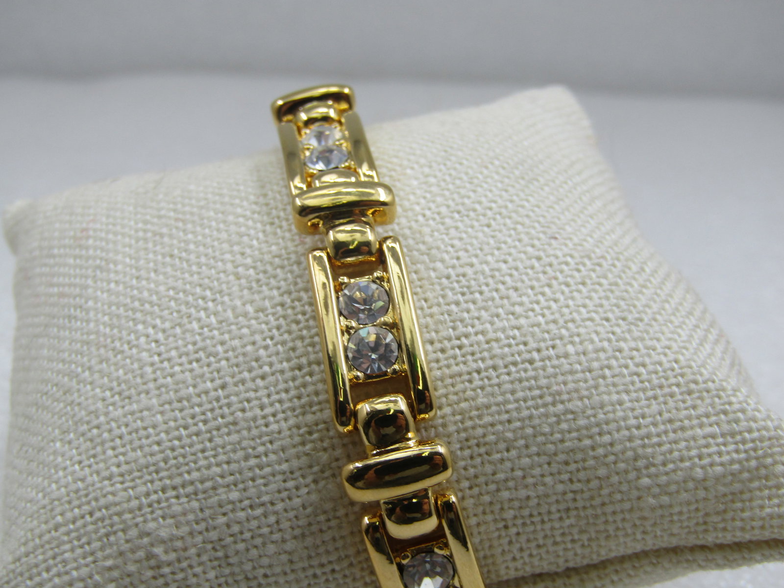 Vintage Joan Rivers Rhinestone Bracelet, 7.75" - 2