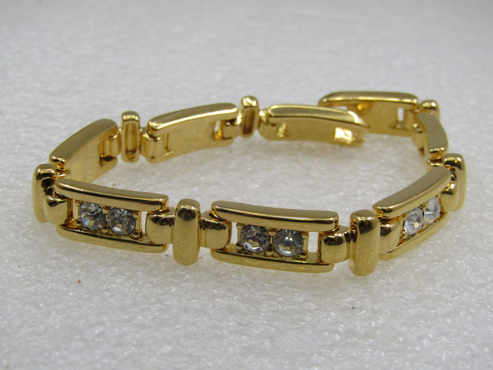 Vintage Joan Rivers Rhinestone Bracelet, 7.75" - 3