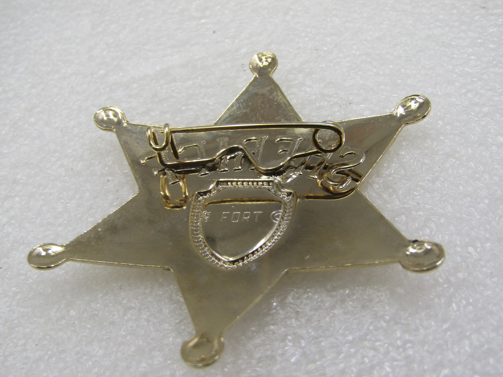 Vintage Enameled Cleveland Sherrif Badge Brooch, 2.75" Signed Fort - 5