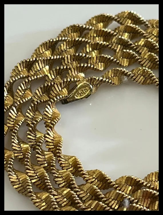 Vintage Twisted Italian Chain Necklace - 3
