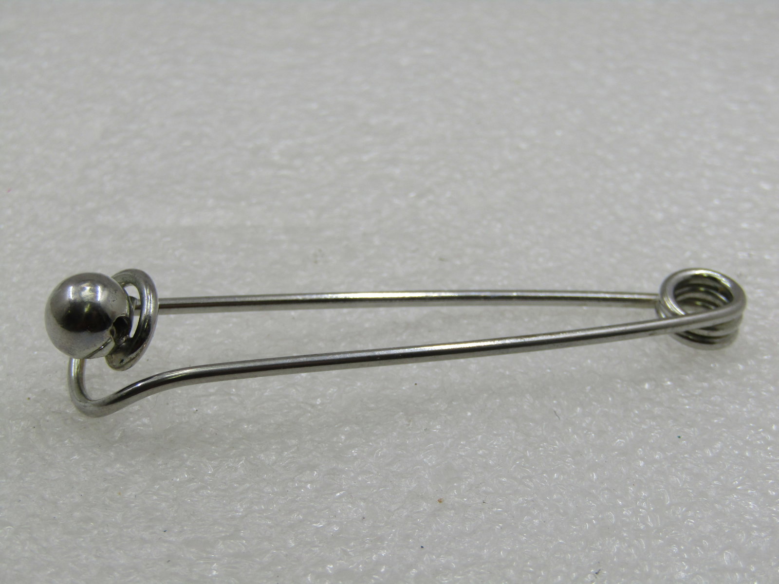 Vintage Skirt/Kilt Brooch, Silver Tone Bead Accent 3" - 3