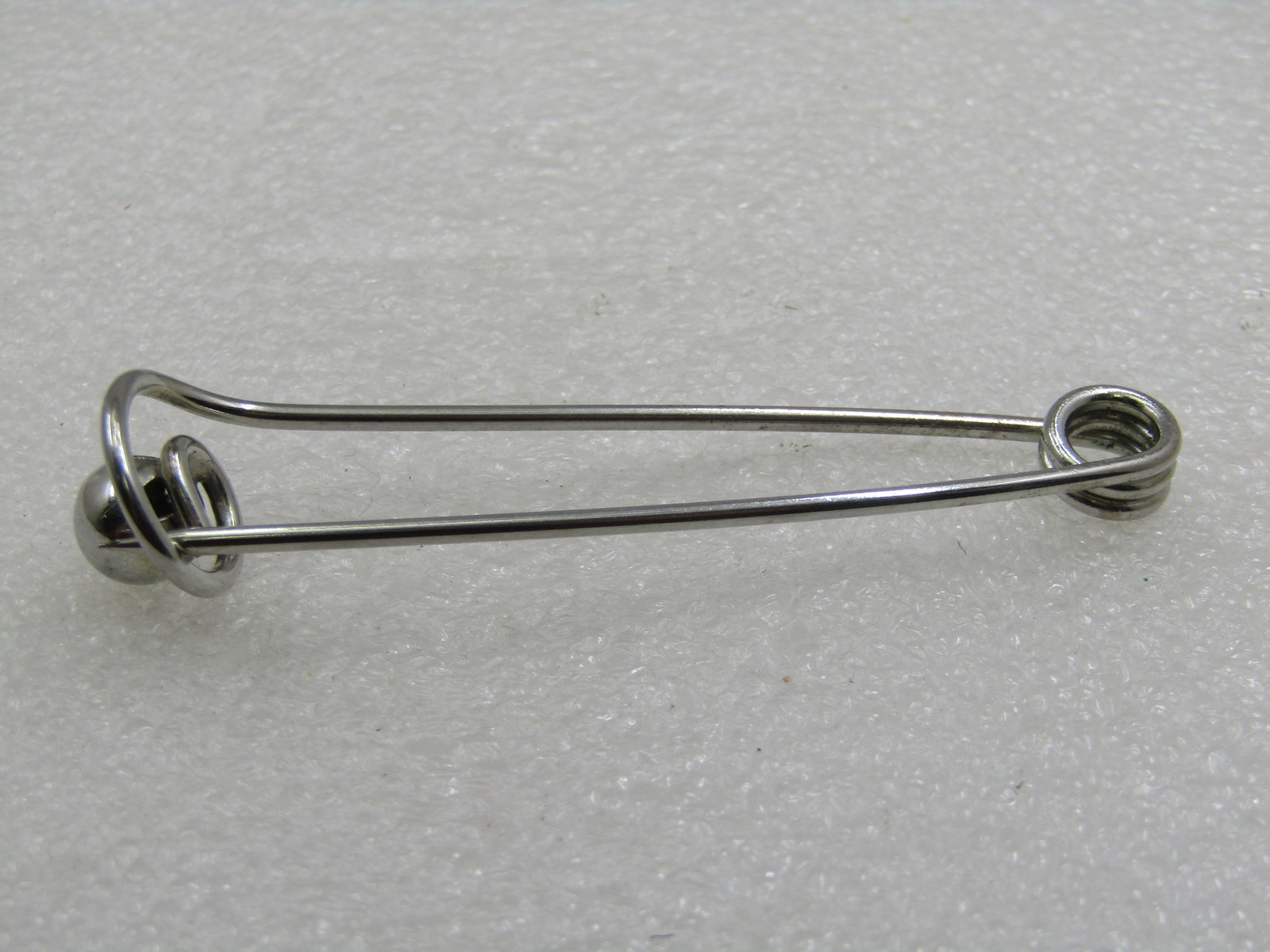 Vintage Skirt/Kilt Brooch, Silver Tone Bead Accent 3" - 4