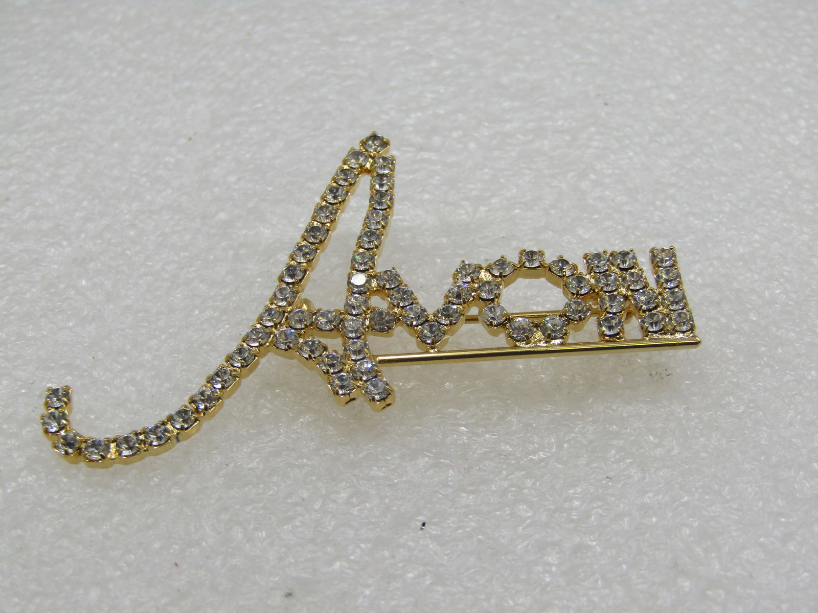 Vintage Large Rhinestone Avon Brooch, 2.25" (1 of 5)