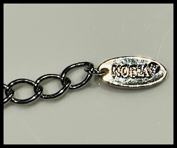 Estate NOBIA Statement Chain and Rhinestone Bib Necklace - 5