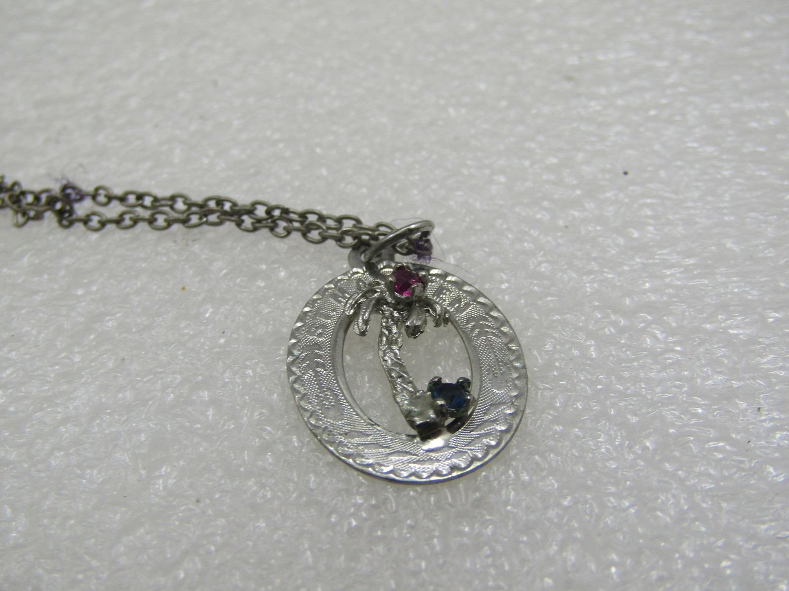 Vintage Sterling St. Martin Charm/Pendant on 19" Chain, Signed Crea Sterling - 4