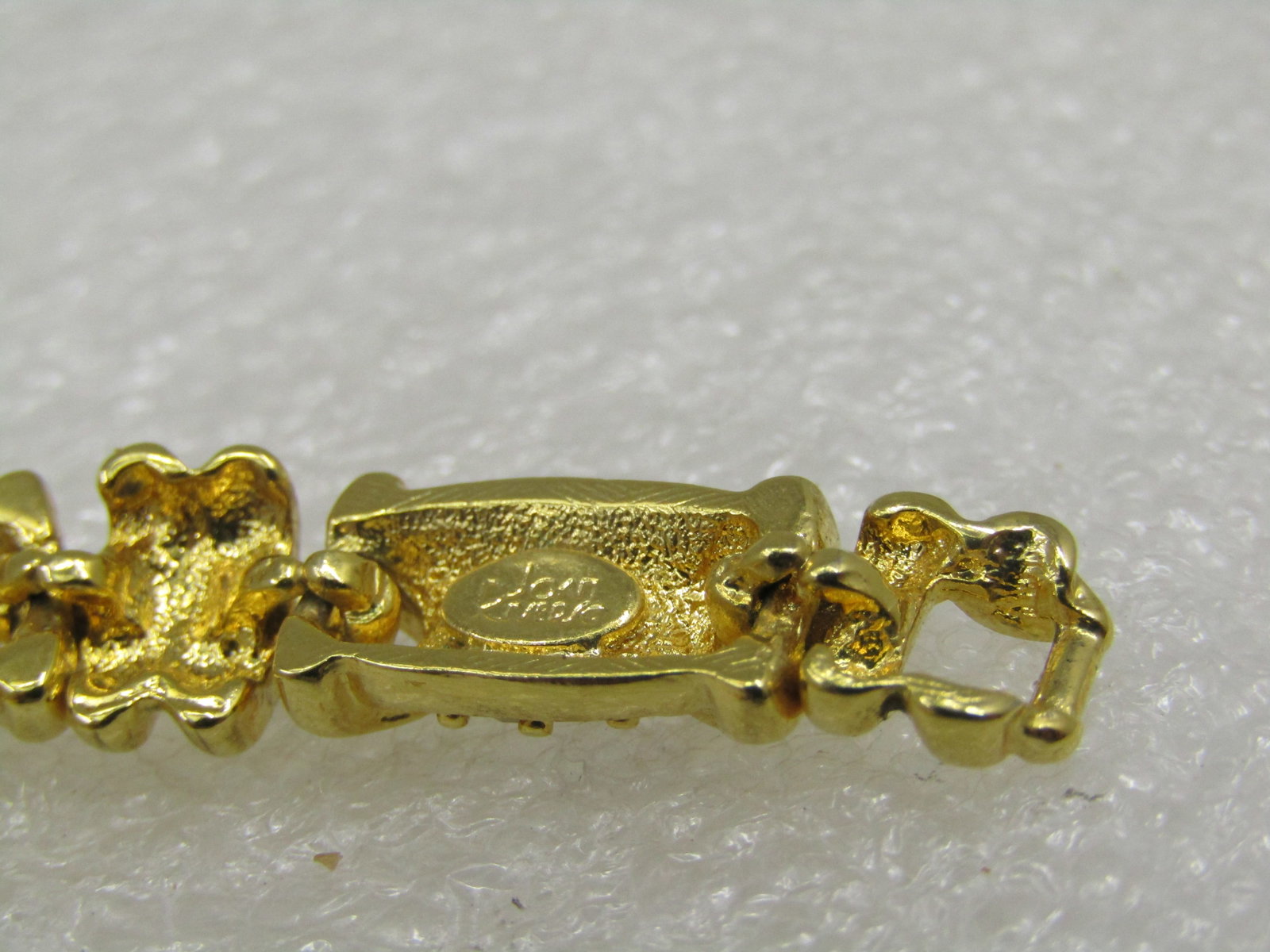 Vintage Joan Rivers Rhinestone Bracelet, 7.25, Gold Tone - 4