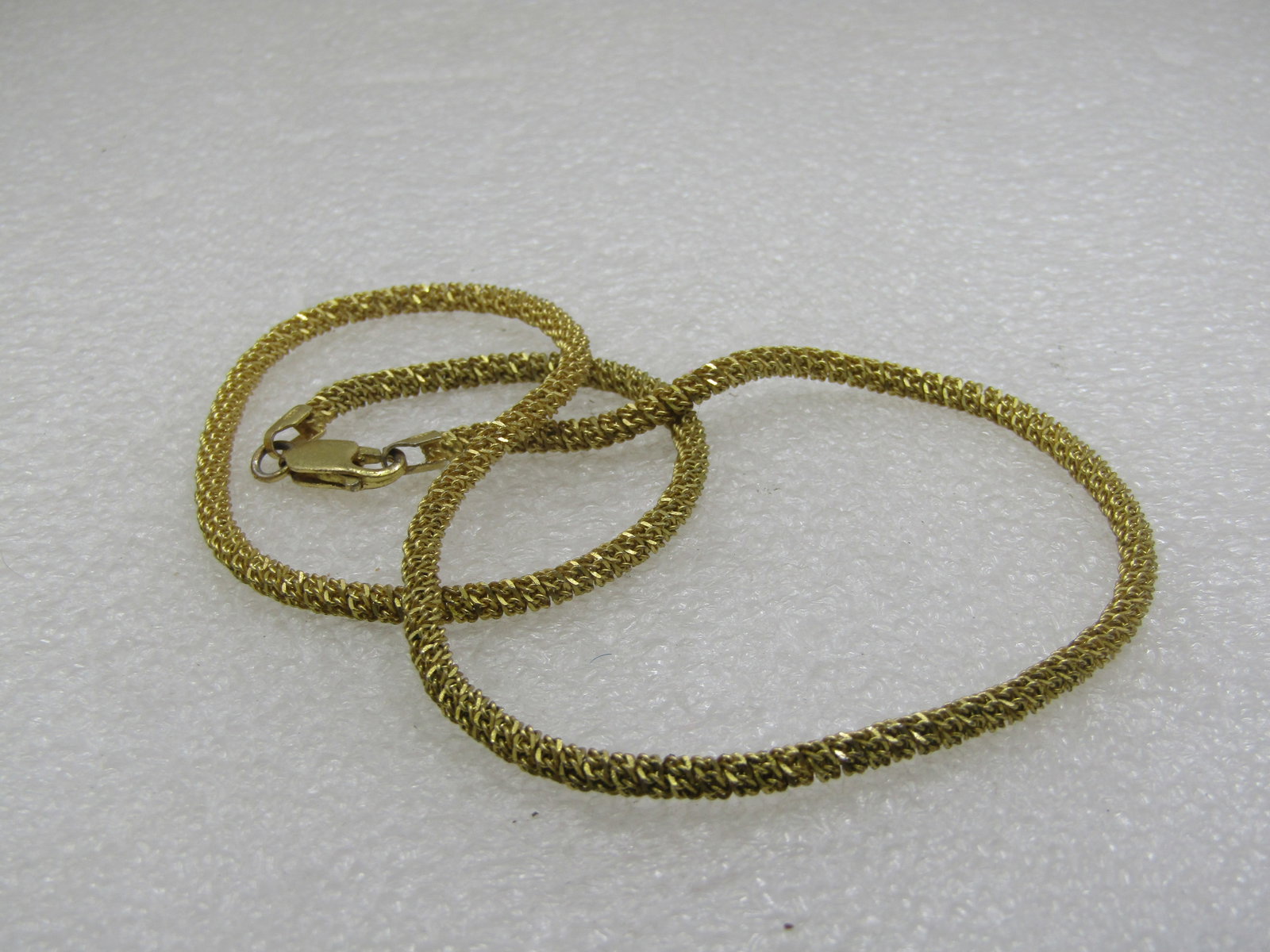 Vintage Gold over Sterling 3.5mm Round Link Necklace, 18" - 6
