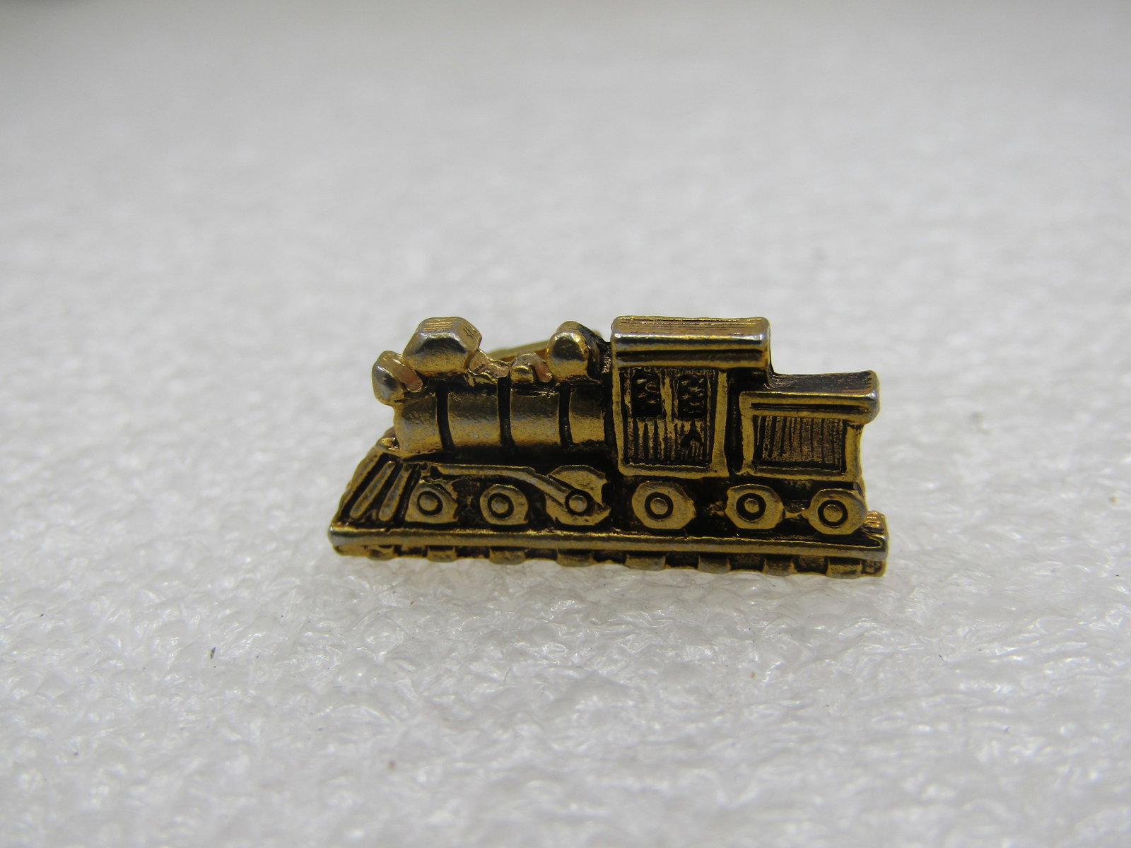 Vintage Train Engine Cufflinks & Tie Clip Set, 1960's-1970's Signed Lisa - 5