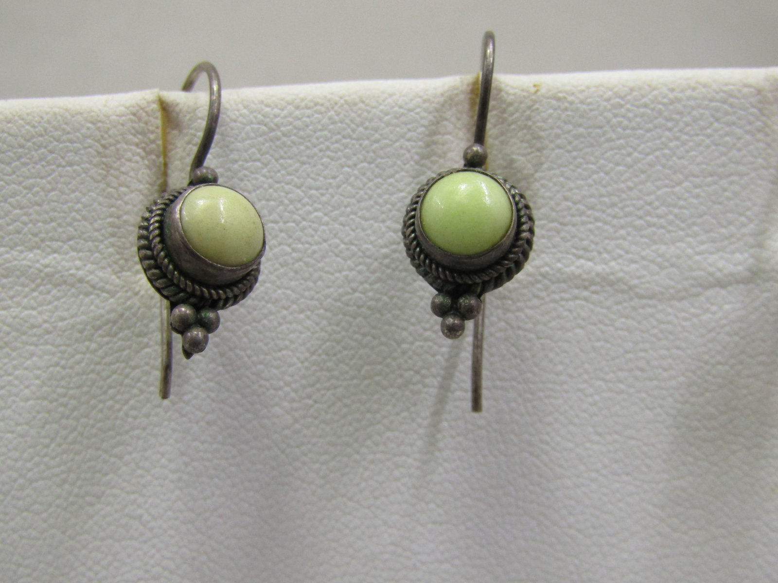 3 Pairs Sterling Pierced Drop Earring Lot - 4
