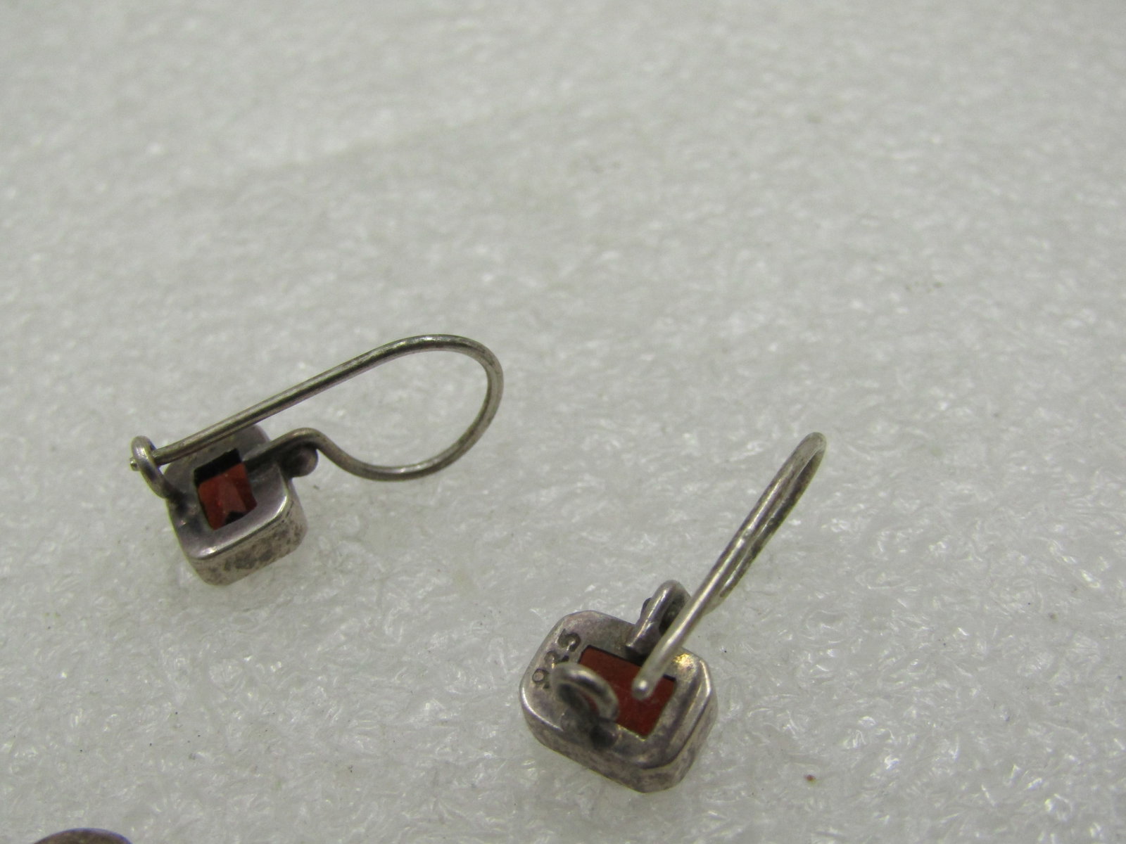 3 Pairs Sterling Pierced Drop Earring Lot - 9