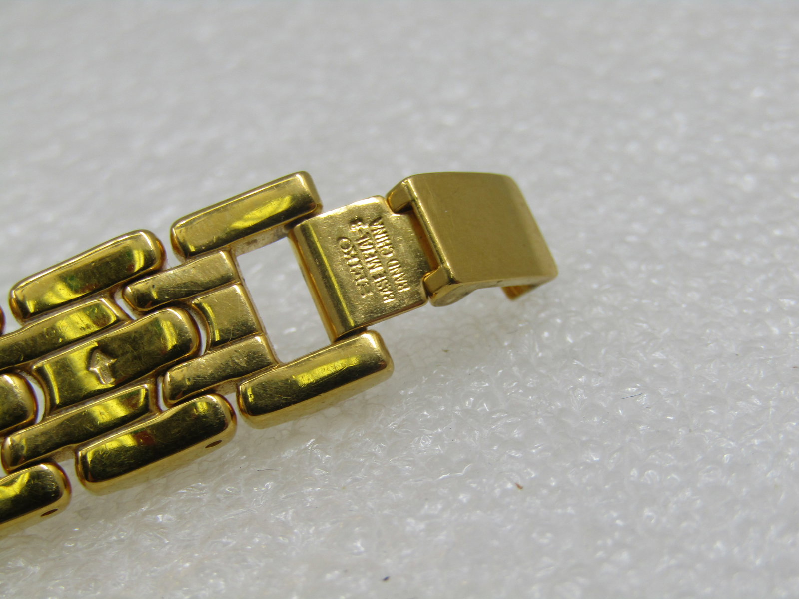 Vintage Gold Tone Ladies Watch Signed Seiko, 7", 12.5M Woven Link - 4