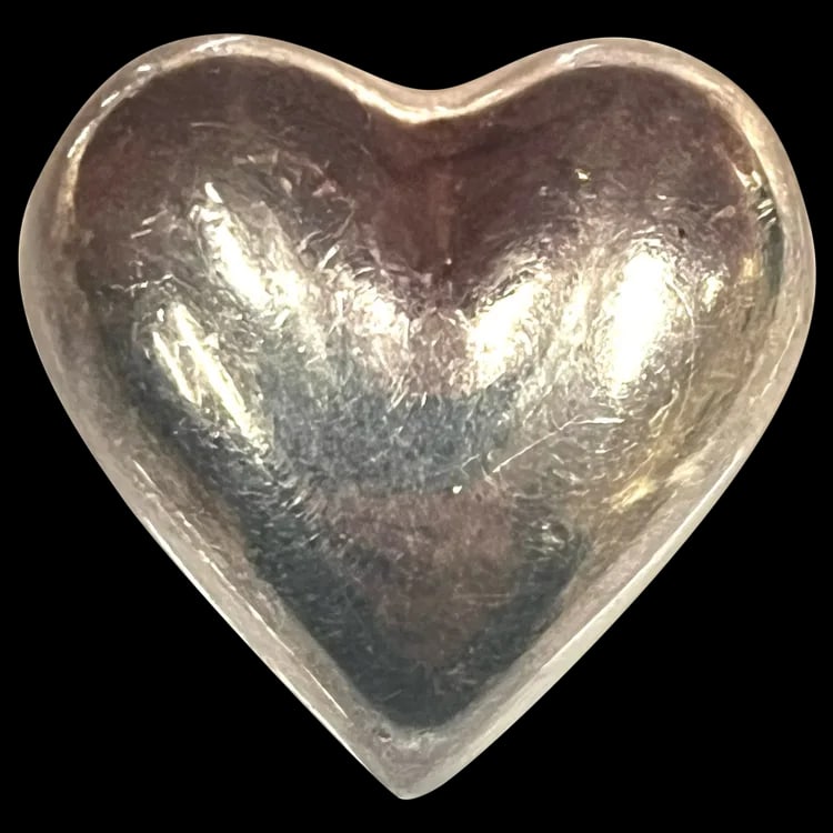 Vintage Tiffany & Co. Sterling Silver Puffy Heart Brooch/Pin (1 of 5)