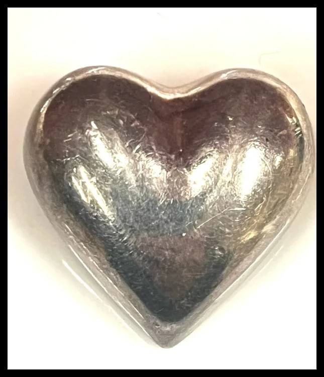 Vintage Tiffany & Co. Sterling Silver Puffy Heart Brooch/Pin - 2