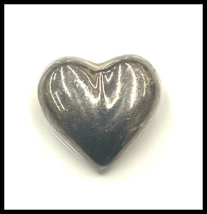 Vintage Tiffany & Co. Sterling Silver Puffy Heart Brooch/Pin - 3