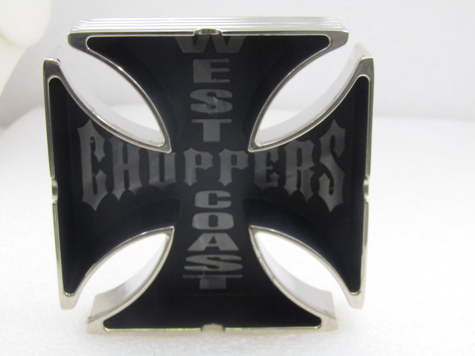 West Coast Choppers Iron Cross Insignia 4" Square Metal Ashtray or Wall Hanging - 4