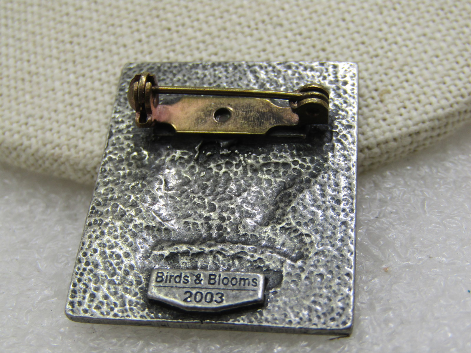 Vintage Sunflower Seed Packet Brooch by Birds & Blooms, 2003 - 4
