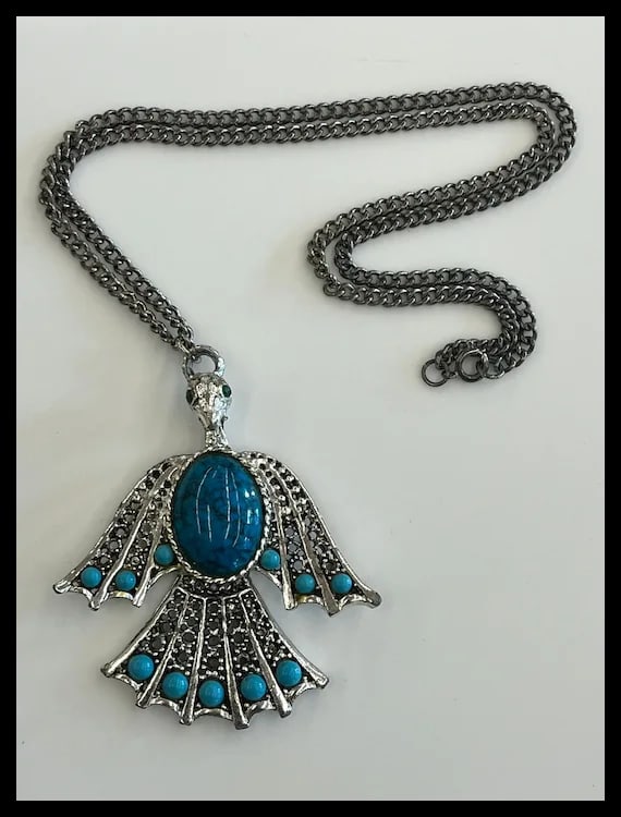 Vintage Phoenix Bird Necklace - 2