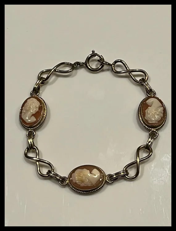 Vintage 12k GF Cameo Bracelet - 2