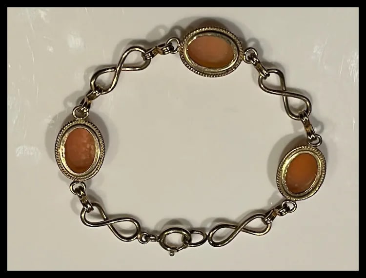 Vintage 12k GF Cameo Bracelet - 5