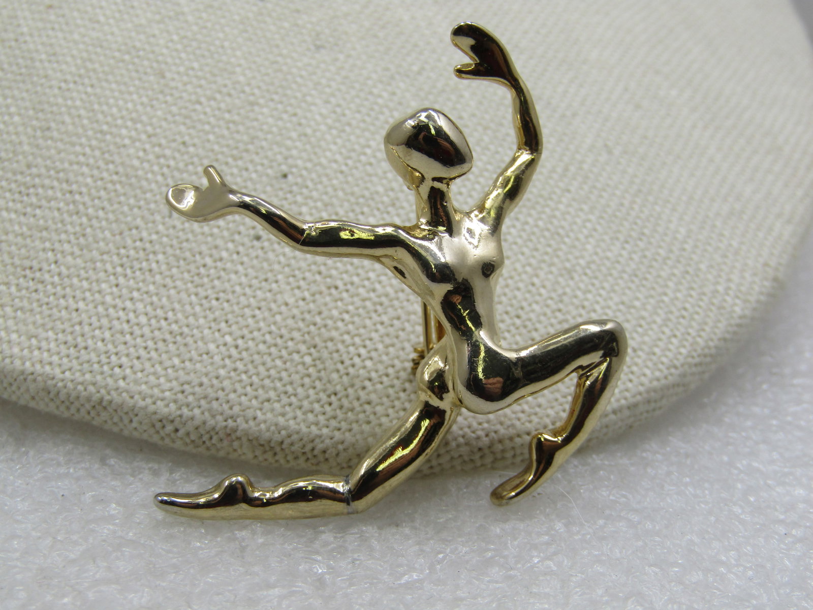 Vintage Male Ballet Dancer Brooch, Mod Design, 1960s-1970's - 2