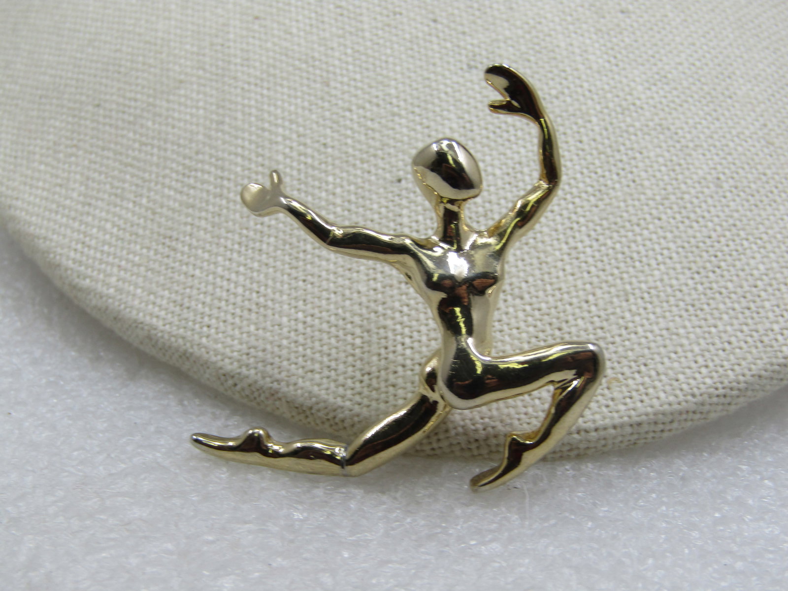 Vintage Male Ballet Dancer Brooch, Mod Design, 1960s-1970's - 4