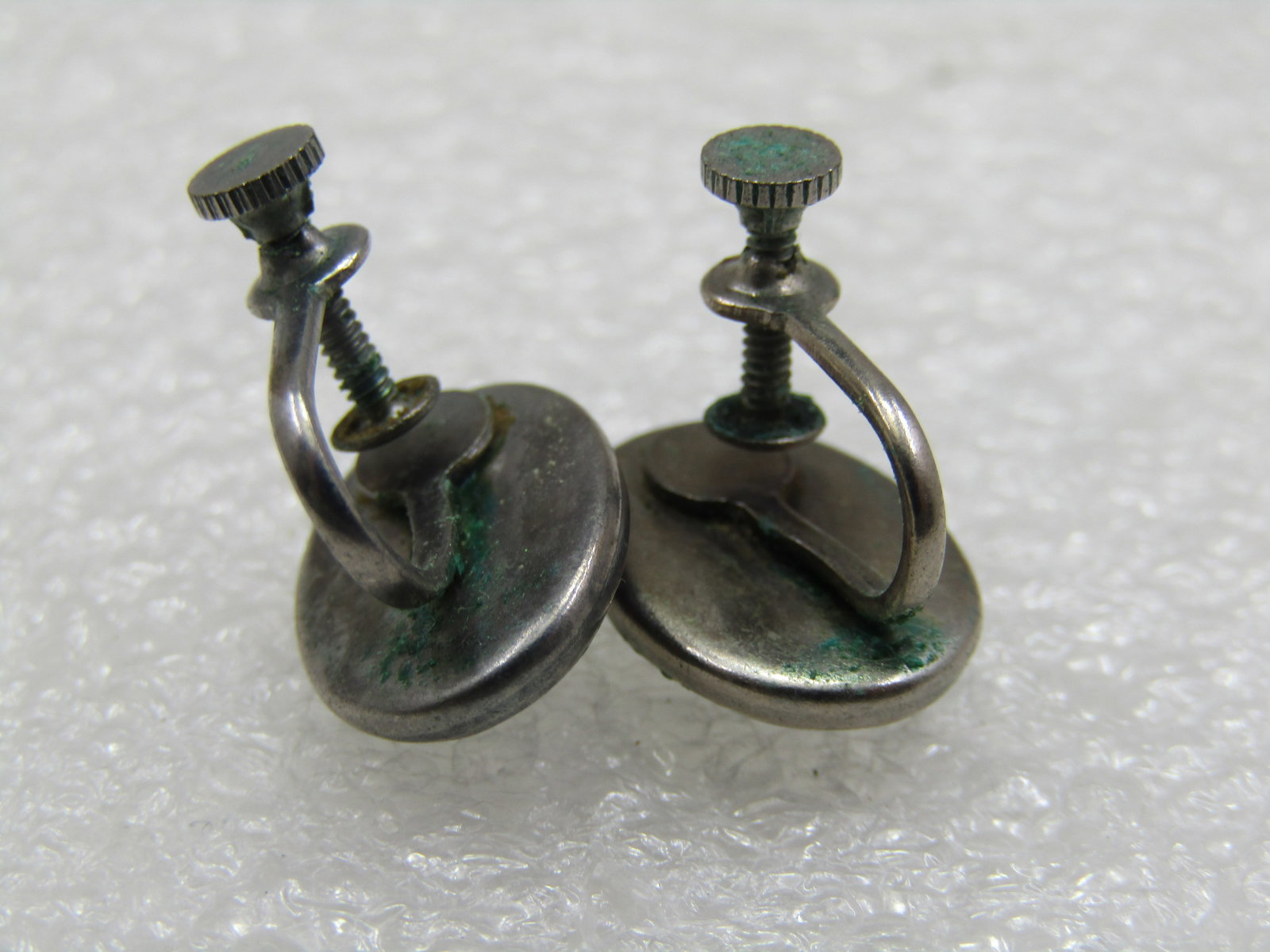 Vintage Morpho Beach Sunset Earrings, Screwback, 1940's-1950's - 4