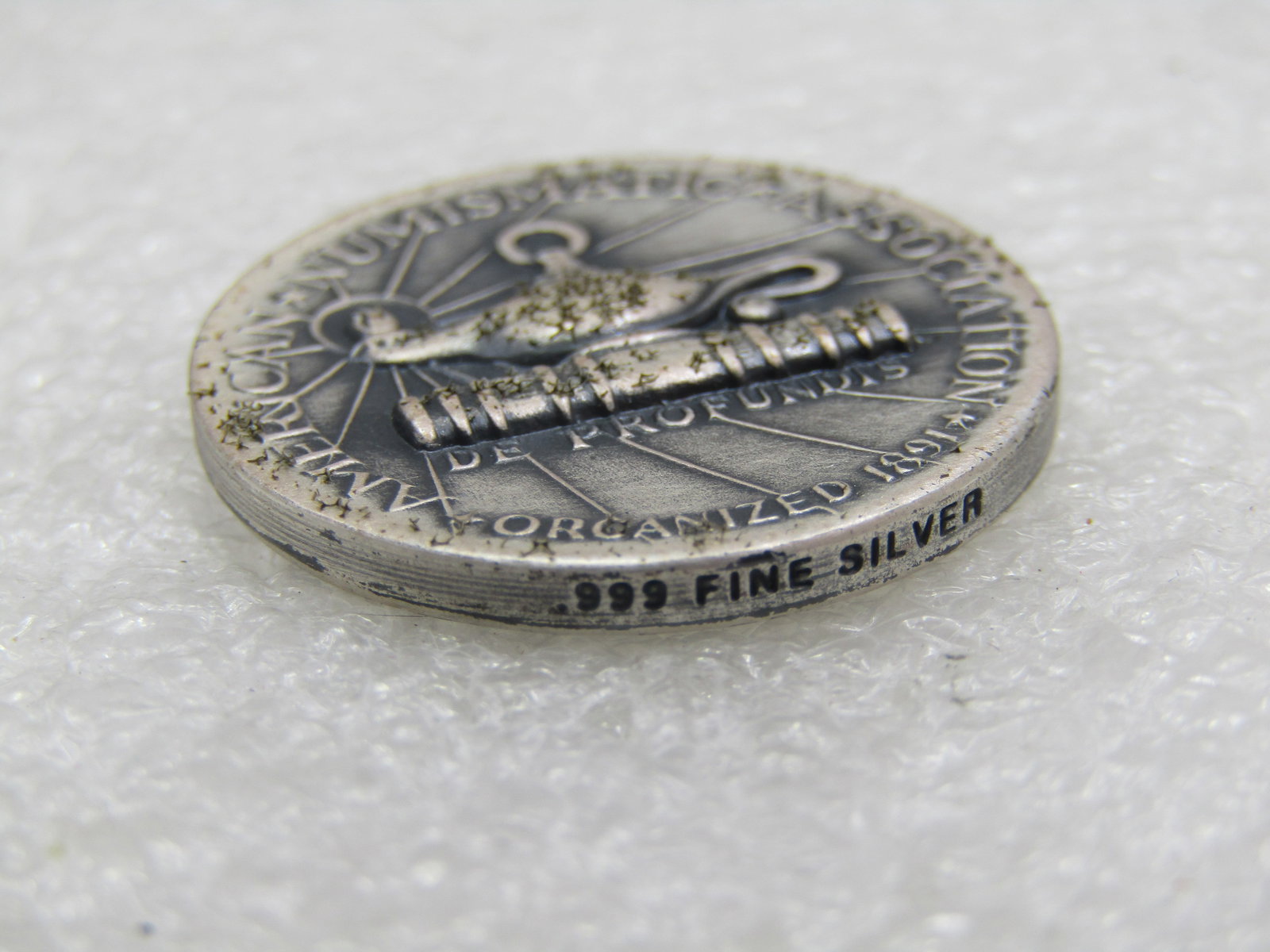 .999 Silver 25 Year Membership American Numismadic Association Coin, 1999 - 5