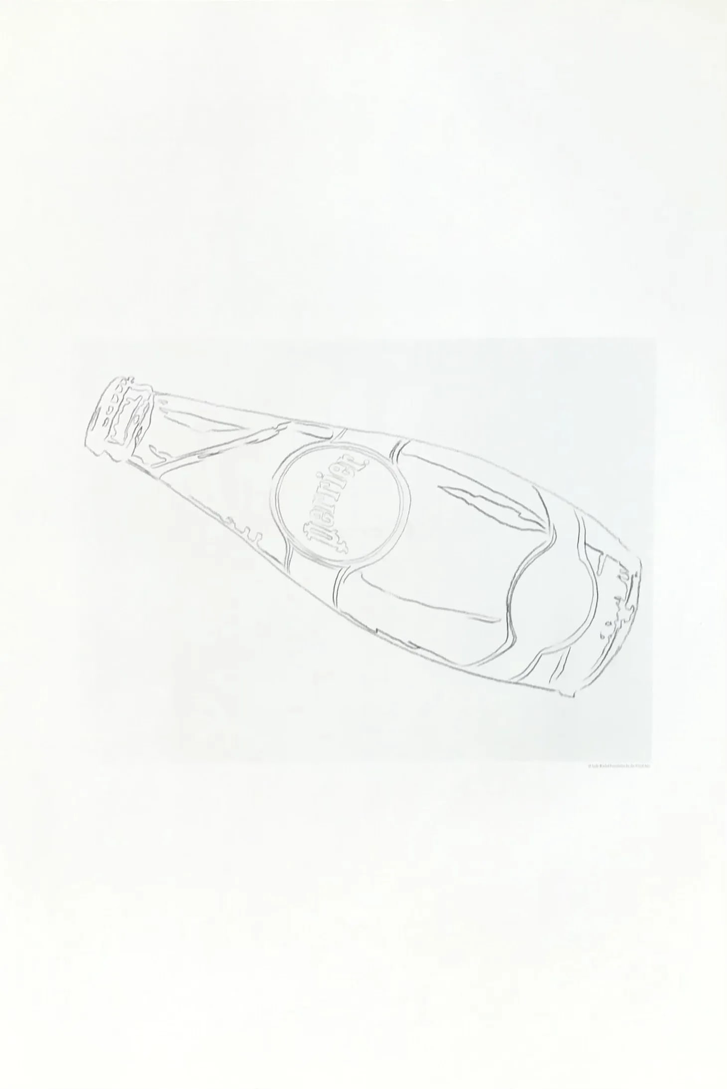 Andy Warhol Perrier 16 Pop art print 1999: Title: Andy Warhol Perrier 16 Pop art print 1999 Description: Artist: Andy Warhol Country: USA Title: Untitled - Perrier 16 Printed: Offset on luster paper 1999 Marks: Not signed nor numbered Paper Si