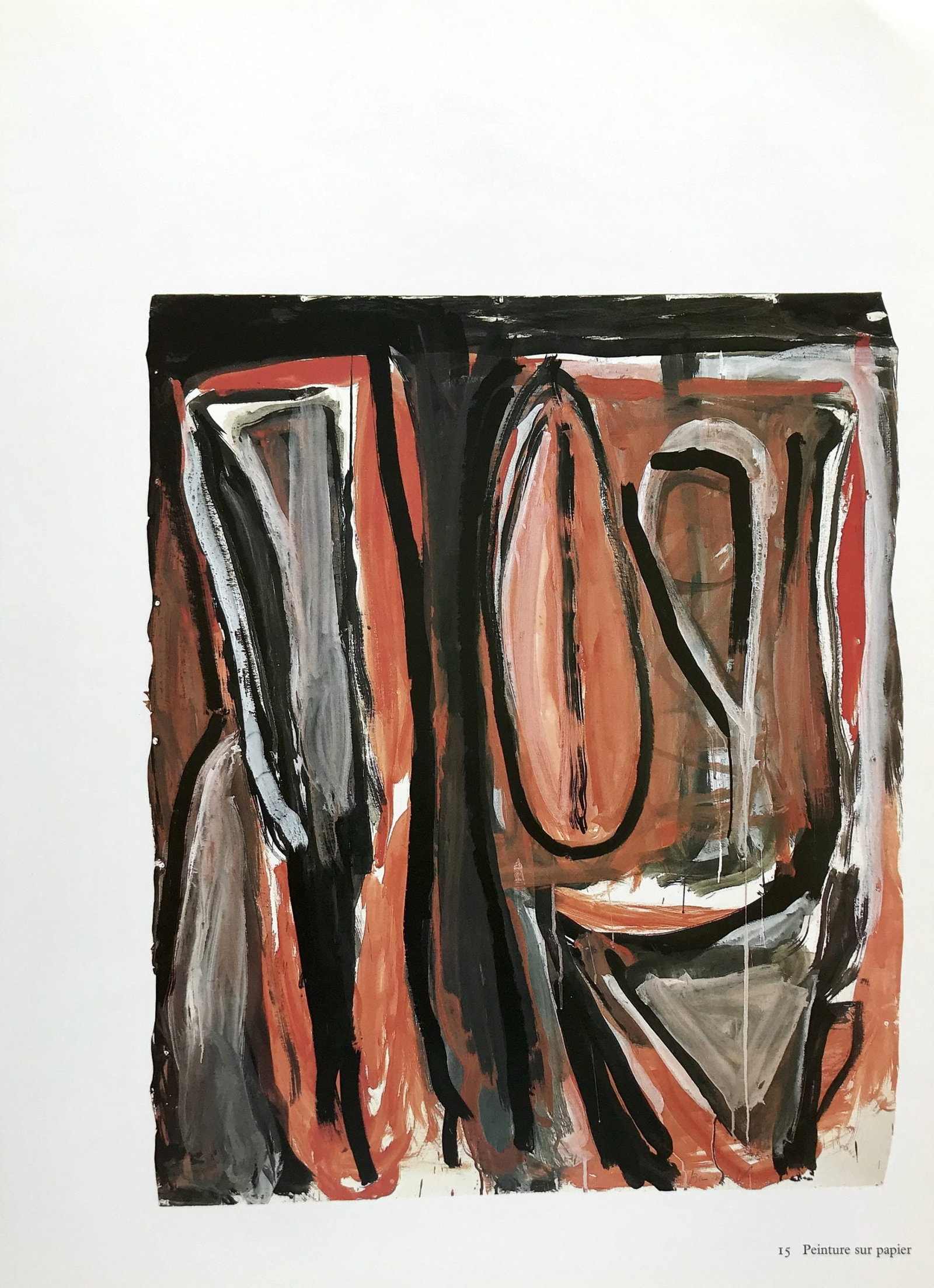 Bram Van Velde DM05240 Derriere le Miroir 1980: Title: Bram Van Velde DM05240 Derriere le Miroir 1980 Description: Artist: Bram Van Velde Country: Netherlands Title: Untitled - DM05240 Medium: Offset Marks: Not signed or numbered Paper: Vellum